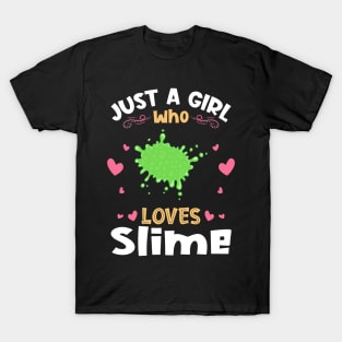 Just a Girl who Loves Slime Gift T-Shirt